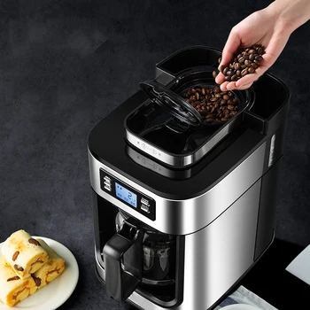 Jednoduché Čistenie Vysoká Kvalita Odkvapkávaniu Kávy Filtre Stroj 1.2 L/15 Cup Domáce Použitie Elektrické Espresso Maker Stroj S Nerezovej Ocele