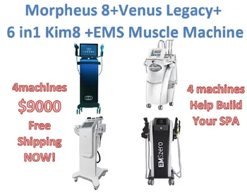 Vip prepojenie S zvýhodnenú Cenu 4 stroj Venuša legacy + Morpheus 8 + 6 V 1 Kim 8 Kavitácia + EMSZERO Svalov Stroj lodná Doprava