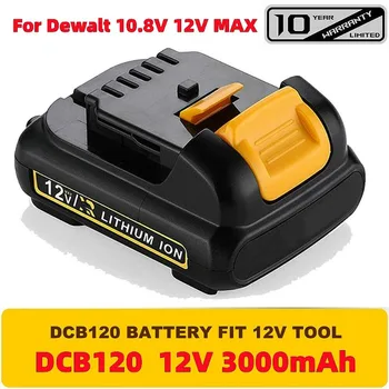 1-3Pack o 10,8 V/12V 3.0 Ah 6.0 Ah 12 Volt Max Lithium Batéria Pre Dewalt DCB127 DCB120 DCB121 DCB119 Li-ion Power Tools Batérie