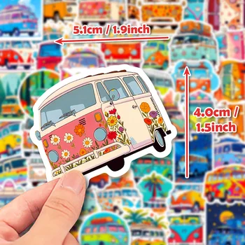 10/30/50PCS Float Autobus Cartoon Auto Nálepky DIY Telefón, Notebook Batožiny Skateboard Graffiti Obtlačky Zábavné pre Dieťa Hračku