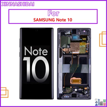 100% Testované Amoled Pre Samsung Galaxy Note 10 Galaxy Note 10 Lcd N970F N9700 LCD Displej Dotykový Displej Digitalizátorom. Montáž