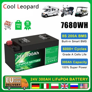 12V 24V 100Ah 200Ah 300Ah LiFePo4 Batérie,pre 12.8 V/25.2 V RV Golf Cart Loďou, Solárny Náhradné Nabíjacie Batérie