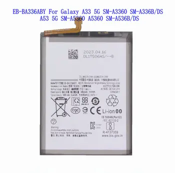 1x 5000mAh EB-BA336ABY Náhradné Batérie Pre Samsung Galaxy A33 5G SM-A3360 SM-A336B/DS A53 5G SM-A5360 A5360 SM-A536B/DS