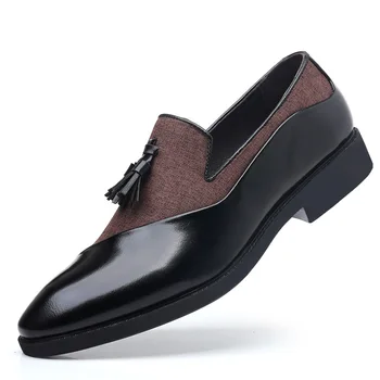 2023 Jar Jeseň Novej pánskej Módy Business Kožené Topánky Formálne Veľké Veľkosti Trend Bežné Gentleman Jednej Topánky Zapatillas Mužov
