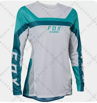 2024 MX pánske Letné Dlhé rukávy Zjazdových Mtb Horský Bicykel, jazda na Bicykli Priedušná značkové Oblečenie Motocross Jersey X-GODC Fox