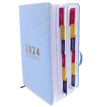 2024 Program Kniha Študentov Ročné Poznámkový Blok Prenosný Notebook Denný Plánovač Plán