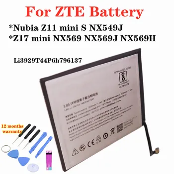 3000mAh Li3929T44P6h796137 Batérie Telefónu Pre ZTE Nubia Z11 mini S Z11 miniS NX549J Z17 mini Z17mini NX569H NX569J NX569H Batérie
