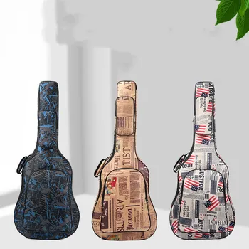 40 / 41 Palcový Guitar Bag puzdra Batoh 600D Oxford Nepremokavé Akustické Folková Gitara Gig Bag Kryt s Ramienkami
