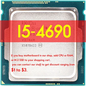 Core i5-4690 i5 4690 3.5 GHz Používa Quad-Core CPU Processor 6M 84W LGA 1150 Atermiter B85 Doske M2 NVMe Kompatibilné DDR3