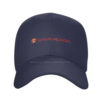 Davivienda logo Tlače Grafiky Bežné Denim spp Pletené klobúk Baseball cap