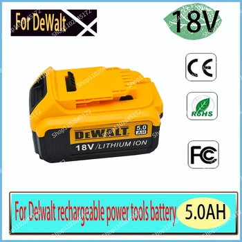 DeWalt Pre 18V 5000mAh Nabíjateľná Náradie Batérii s LED Li-ion Výmena DCB205 DCB204-2 DCB206