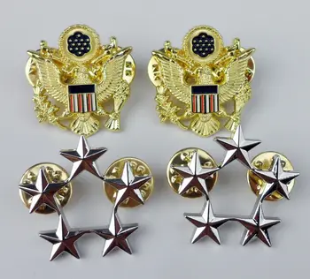 . Druhej svetovej VOJNY NÁS Generál Armády Rank Odznak Kolíky U.S. Army Všeobecné Päť Hviezdičkový Eagle