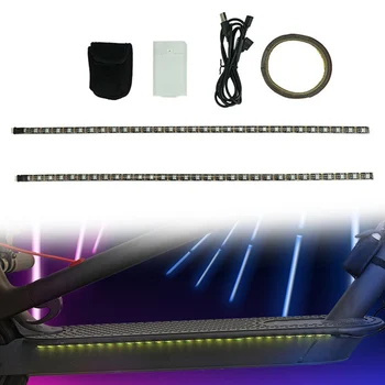 Elektrický Skúter LED Svetelné Pásy Farebné Stany Pre -Xiao M365 Max G30 Nepremokavé, Ľahké Pásy Noc Upozorniť na Bicykli Zdobiť