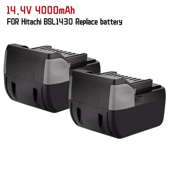 Ersatz 14,4 V 4000mAh Hitachi lithium-ionen batterie pack für náradie combo kit BSL1430 BSL1460B BSL1830 BSL1860B