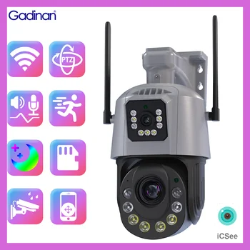 Gadinan 4G Wifi PTZ IP Kamera AI Ľudských Detekcie 36X Zoom obojsmerné Audio Bezdrôtové Zabezpečenie Monitorovania, Max 120M Nočné Videnie iCSee