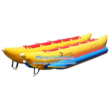 Hot Predaj 10 Sedadla Nafukovací Banán Lodi Lietajúce Ryby Prípojné Trubice Vodný Park Hry