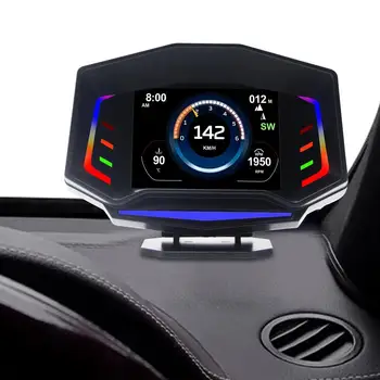 HUD Displej Pre Autá OBD2 prednom skle HUD Head Up Displej Digitálne GPS Tachometer OBD2 Auto Hud Head-Up Displej S prekročením rýchlosti