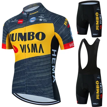JUMBO VISMA Cyklistické Oblečenie pánske Oblek Bicykle Bunda Jersey Oblečenie 2024 pre cyklistov Kompletný, Blúzky, nohavice s Náprsenkou Muž Mtb Muž Šortky