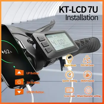 KT-LCD7 Displej S Usb Nepremokavé Konektor Plug Lcd Nástroj Elektrický Bicykel Upravený Príslušenstvo Drop Shipping