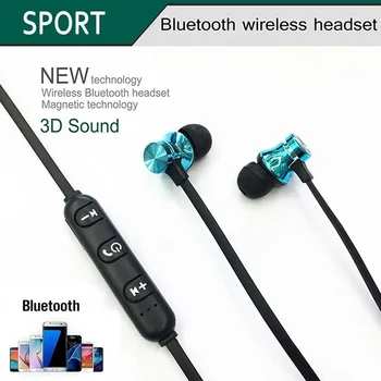 Magnetické Bezdrôtové Slúchadlá Bluetooth Stereo Športové Vodotesné Slúchadlá Do uší Slúchadlá s Mikrofónom Doprava Zadarmo