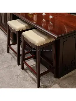 Masívneho dreva vysokej stolice Americký kabinetu barové Európskej Ostrov domácich sedlo bar kožené kreslo