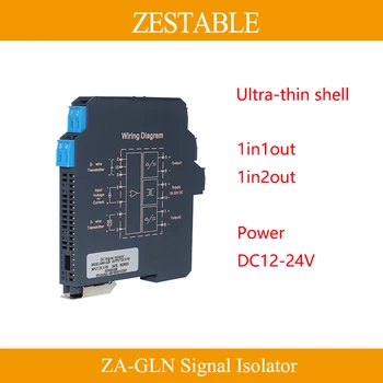 Multi-channel Ultra-tenké DC Signál Izolant Vysielač ZA - GLN 4-20MA 0-5V 0-10V Prúd Napätie Izolácie