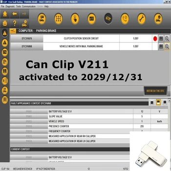 Najnovšie Môžete Klip V212 Pre Renault OBD2 Diagnostického Softvéru Môžete Klip V205+Reprog V191+Pin Extractor V2 Aktualizovať Údaje do roku 2020