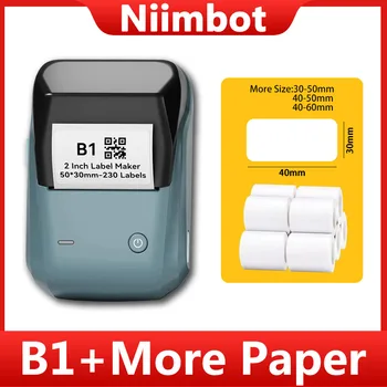 Niimbot B1 Mini Prenosné Tepelné Lepidlo Tlačiareň Štítkov Pre Mobilné Nálepky Bezdrôtový Inkless Tlačiareň Labeller Maker Stroj