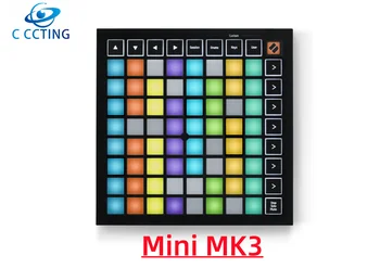 Novation Launchpad Mini MK3 prenosné 64 RGB pásik MIDI mriežky radič pre vytváranie a predvádzanie skladby s Ableton Live