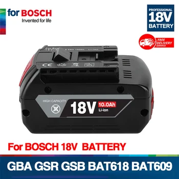 NOVÉ 18V 10Ah Nabíjateľná Li-Ion Batéria Pre Bosch 18V elektrický Nástroj Zálohovanie 6000mah Prenosné Nahradenie BAT609 Indikátor