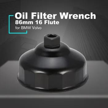 Olejový Filter Kľúča 86mm 16 Flauty Konci Zásuvky Námestie Jednotky Spp Odstraňovač Nástroj Mini Auto autoservis Nástroje pre BMW, Volvo