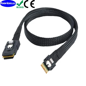 PCI-E Ultraport Tenká SAV Slim 4.0 SFF-8654 kom 4i 38pin SAS SFF-8087 Kábel