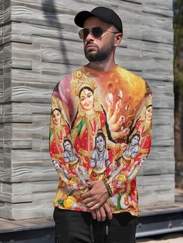 Pána Šivu, Mikina Hinduistický Boh Grafiky Vytlačené Na Jeseň Sportshirt Muži Ženy Dlhý Rukáv Streetwear Bežné Tepláková Súprava Muž Topy