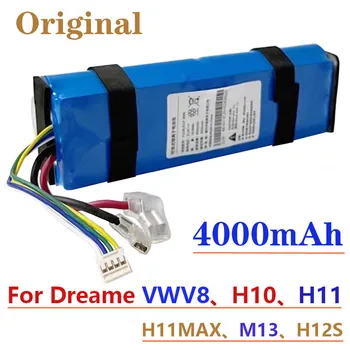 Pôvodné 4000mAh pre Dreame VWV8, H10, H11, H11MAX, M13, H12S poschodí práčky nabíjateľná batéria