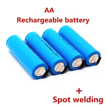Pôvodné AA Nabíjateľné Batérie 1.2 V 2600mah AA NiMH Batérie s Spájky Kolíky pre DIY Elektrický Holiaci strojček Kefka Hračky
