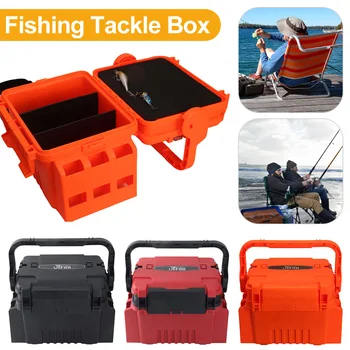 Rybolov Barel Box Multifunkčné Rybárske Nástrahy Háku Box High-Capacity Prenosné Odolné Proti Sklzu Nohy Podložky pre Dodávky Rybár