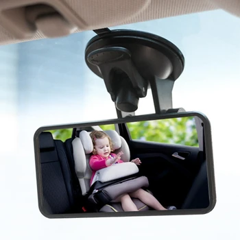Safety Car Spätné Zrkadlo s Prísavkou Otočná širokouhlý Auto Interiéru Zadné Sedadlá Zrkadlo Baby Auto Zrkadlo Deti Monitor