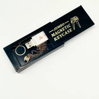 Skrytý Úložný Magnetická Príťažlivosť Box Pod Auto Za Peniaze, Karty, Kľúče Diamond U Diskov Krúžok Mince Bezpečné Kontajner
