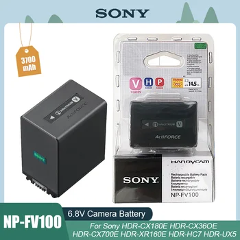 Sony NP-FV100 NPFV100 NP FV100 6.8 V 3700mah Fotoaparát Batérie FV30 FV50 FV70 FP50 FP90 FP91 FH50 SX83E SX63E FDR-AX100E AX100E
