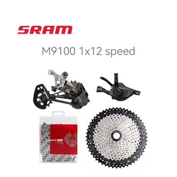 SRAM GX EAGLE & XTR M9100 1x12 rýchlosť MTB Bike Sada radiaca páka Páka Prehadzovačka GX EAGLE Reťazca 11-52T HG ovládač K7