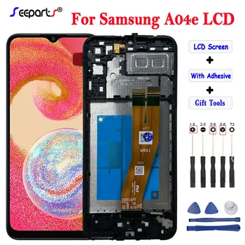 Testované Na Samsung Galaxy A04e LCD Displej S Ráme Obrazovky Lcd Náhradné SM-A042FSM-A042F/DS Dotykový Displej Digitalizátorom. Montáž