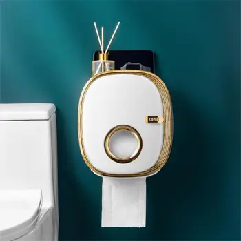 Toaletný Papier Držiak na Okno držiteľ Kúpeľňa Rack Nepremokavé Cievky Tkaniva Úložný Box Punch-free Kuchyňu, Kúpeľňu Skladovanie Držiteľa