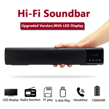 TV Bluetooth, HiFi Reproduktor Prenosný Bezdrôtový Subwoofer, Soundbar 3DStereo Stĺpec Hudobné Centrum Systému domáceho Kina Pre Počítač