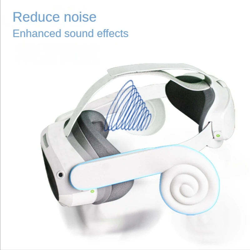 Pre Pico 4 VR Headset slúchadlové chrániče Sluchu Vylepšenie Zvuku Riešenie Zlepšiť Zvukový Efekt Ľahké chrániče Sluchu Príslušenstvo,Čierna - 5