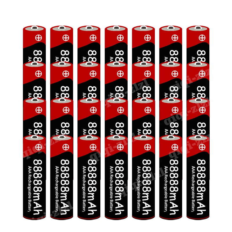 88888 mAh vysokou kapacitou AAA grade nabíjateľná batéria, originál 1,5 V, vhodný pre LED svietidlá, hračky, MP3 a iné zariadenia - 1