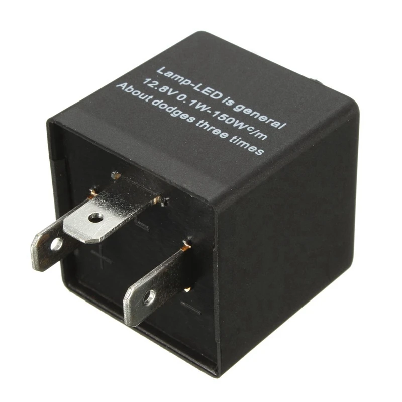 5X 12V 3 Pin LED Nastaviteľné Auto Flasher Flash Relé Pre Zase Signálu, Svetelný Indikátor - 1