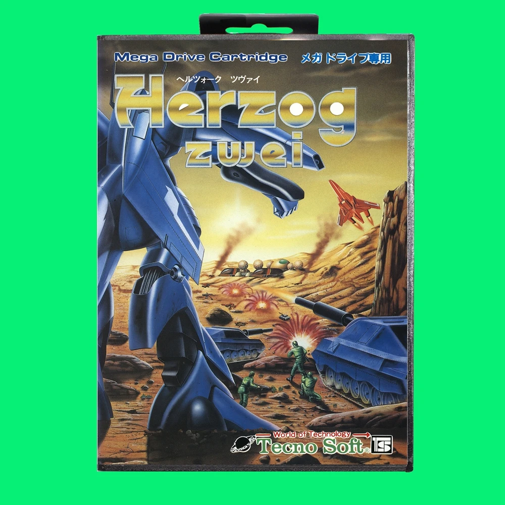 Herzog Zwei 16bit MD Hra Karty Pre MegaDrive Pre Konzoly SEGA Genesis - 0