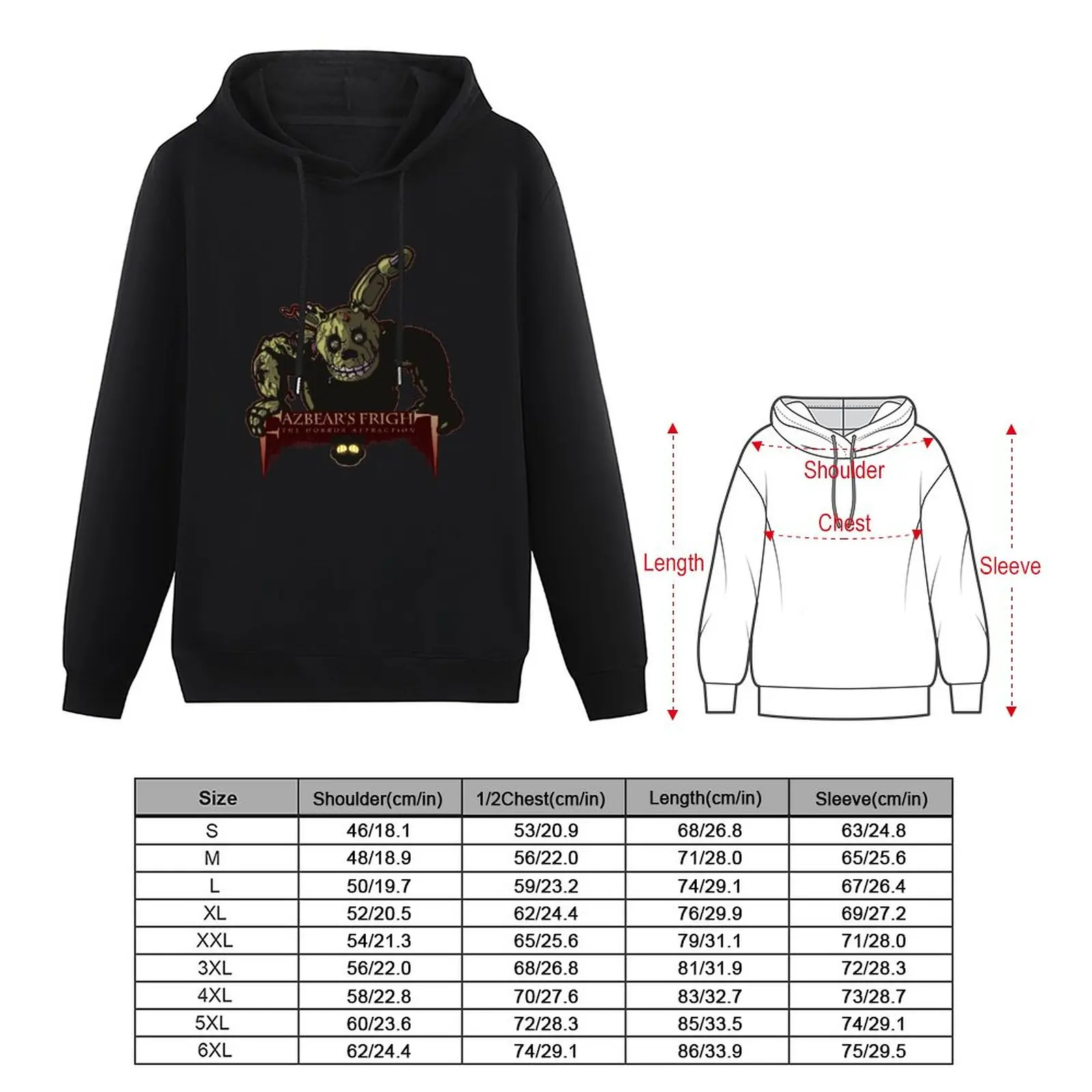 Nové Fazbear je Fright: Hrôza Príťažlivosť Hoodie japonský štýl, pánske zimné sweater mens hoodies - 1