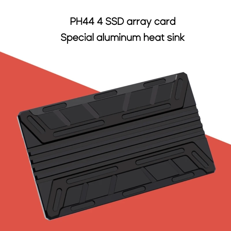 Všetky Hliníkový Chladič Tepla SSD Radiátor Pad pre NVME M-KEY PCI-E X16 Pole Rozširujúca Karta Kovové Chladiaca Podložka - 4
